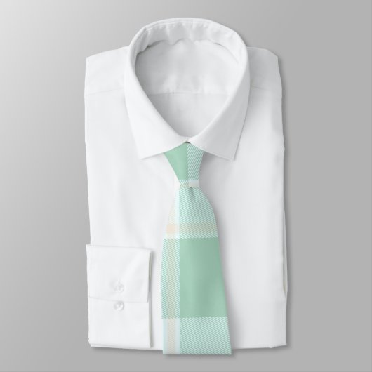 Cravate Plaid vert en bon état (Attaché)