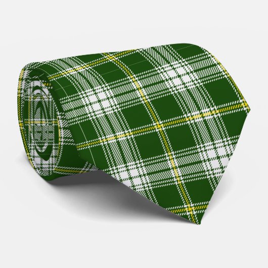Cravate Plaid vert irlandais (Roulé)