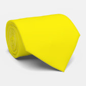 Cravate Plaine solide simple jaune (Roulé)