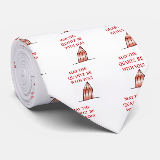 Cravate plaisanterie de géologie (Roulé)