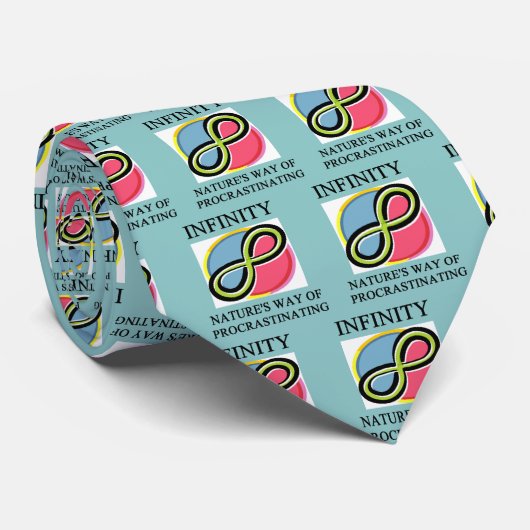 Cravate Plaisanterie de maths d'INFINI (Roulé)