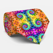 Cravate Plaisir en spirale de fractale (Roulé)