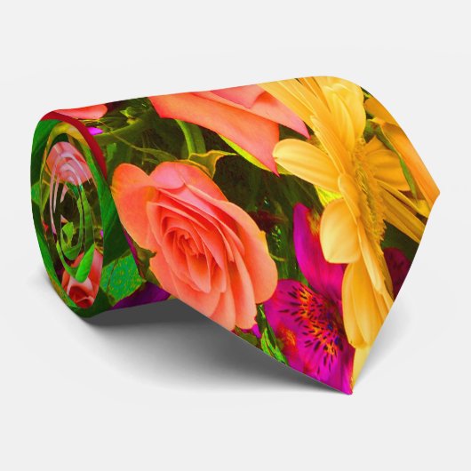 Cravate Plaisir floral (Roulé)