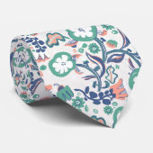 Cravate Plaisir Floral Imprimer sur blanc (Roulé)
