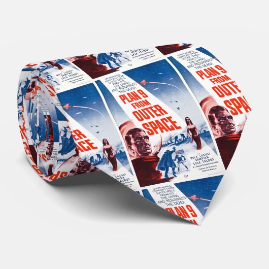 Cravate Plan 9 d'espace extra-atmosphérique (Roulé)