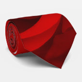 Cravate Plan rapproché de rose rouge (Roulé)