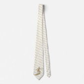 Cravate Planche de surf Surf sur Tan Check Necktie (Devant)