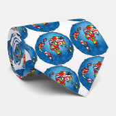 Cravate Planète de drapeau, (Roulé)