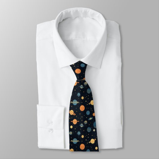 Cravate Planètes célestes (Attaché)