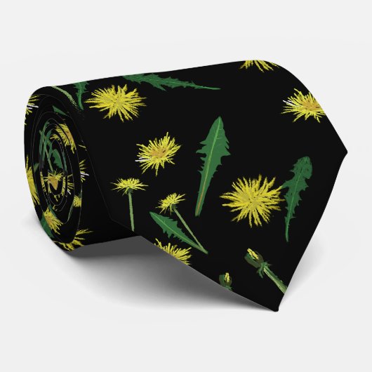 Cravate Plante, Dandellions Motif Spring Art (Roulé)