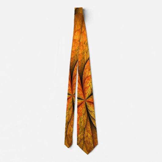 Cravate Plante d'automne, Abstrait moderne Fractal Art Lea (Dos)