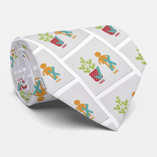 Cravate Plants Yes People No (Roulé)