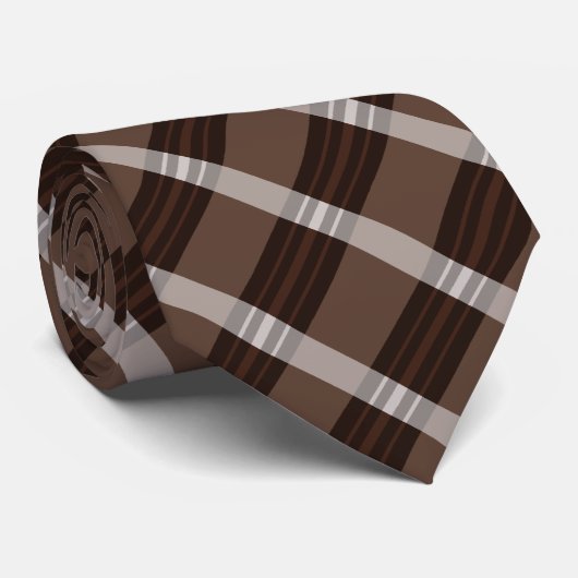 Cravate Plaqué Brown très foncé (Roulé)