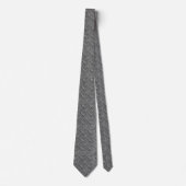 Cravate plaque en diamant gris acier (Devant)