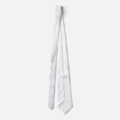 Cravate Plaque Marbre blanc PixDezines (Dos)