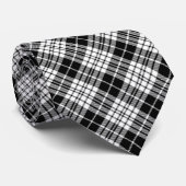 Cravate Plaqué noir et blanc (Roulé)