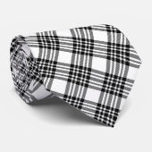 Cravate Plaqué noir et blanc (Roulé)