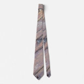 Cravate Plaque texturée en bois patiné (Devant)