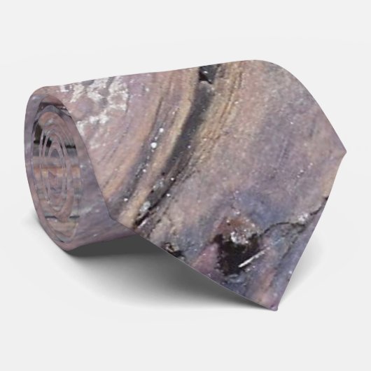 Cravate Plaque texturée en bois patiné (Roulé)