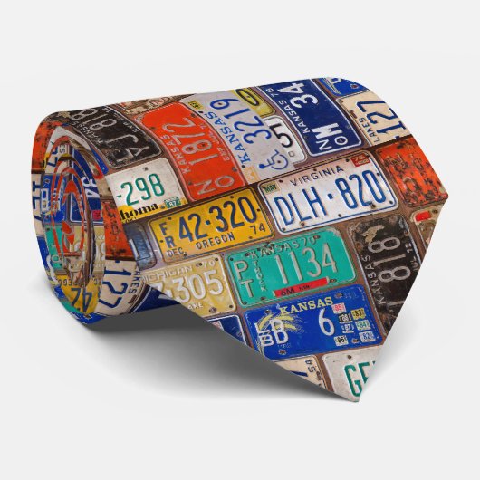 Cravate plaques d'immatriculation rouillées (Roulé)