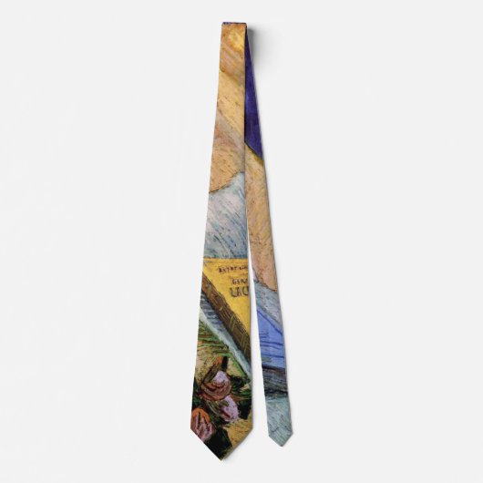 Cravate Plaster Statuette Rose et romans Vincent van Gogh (Devant)