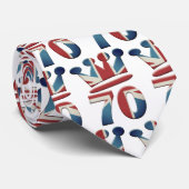 Cravate Platinum Jubilee Queen Elizabeth 70 (Roulé)