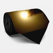 Cravate Pleine lune et palmier (Roulé)