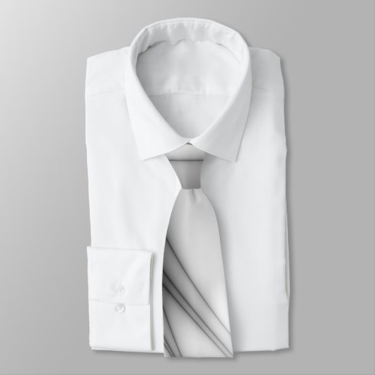 Cravate Pliages élégants de noir et blanc (Attaché)