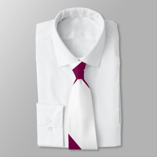 Cravate Plum diagonale à larges bandes (Attaché)