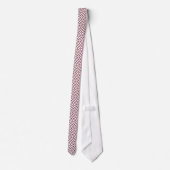 Cravate Plum Geometric Deco Cube Pattern (Dos)