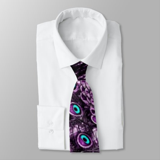 Cravate Plum Peacock (Attaché)