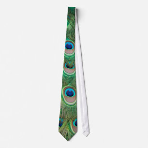 Cravate Plumage de paon