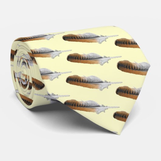 Cravate plume de faucon de Rouge-queue (Roulé)