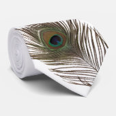 Cravate Plumes de paon (Roulé)