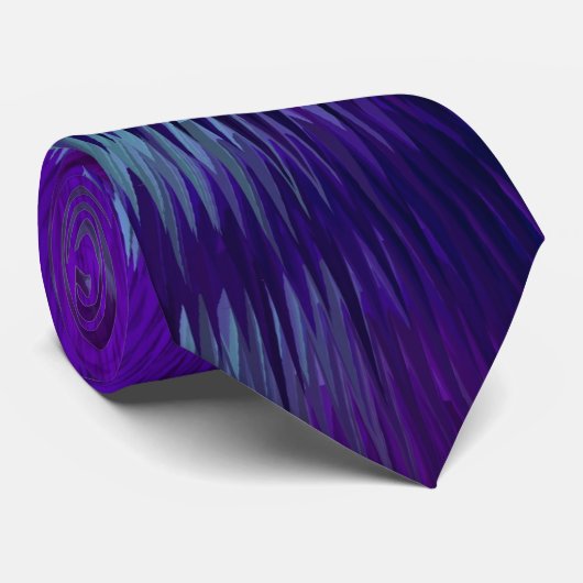 Cravate Plumes de paon (Roulé)