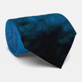 Cravate Plumes de paon bleu (Roulé)