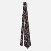 Cravate Plumes et fleurs de Boho cool (Dos)