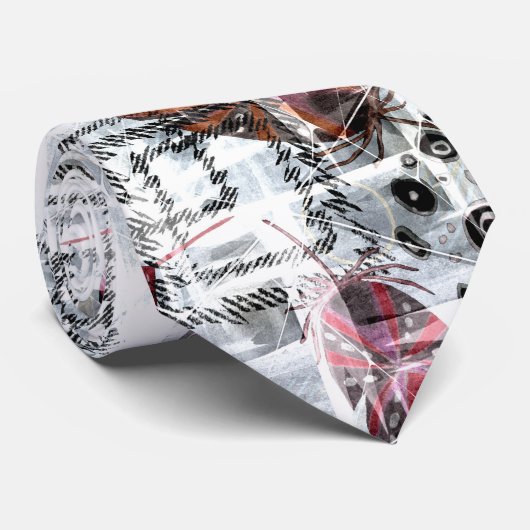 Cravate Plumes, ethniques, boho. (Roulé)