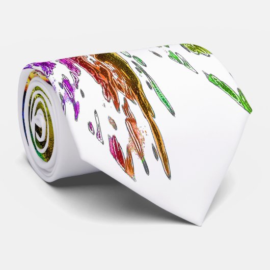 Cravate "Plumes Flash" (Roulé)