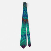 Cravate Plumes Phoenix Abstraites (Devant)