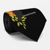 Cravate Plus jamais - Raven et lune par Poe (Roulé)