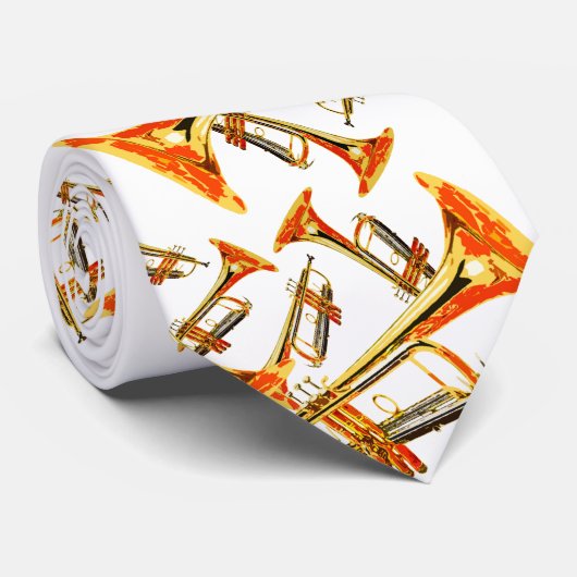 Cravate Plusieurs trompettes (Roulé)