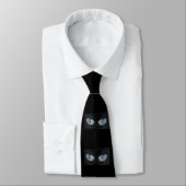 Cravate - Plusieurs yeux de chat vert (Attaché)