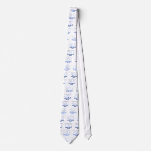 CRAVATE PME LOGO1 BLANC/BLEU (Devant)