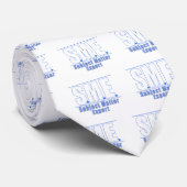 CRAVATE PME LOGO1 BLANC/BLEU (Roulé)