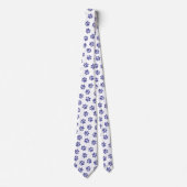 Cravate Poches de Doodle, Paws de Chien, Paws Bleus de Mar (Devant)