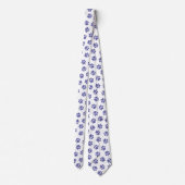 Cravate Poches de Doodle, Paws de Chien, Paws Bleus de Mar (Dos)