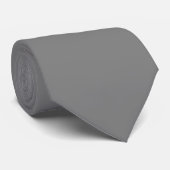 Cravate Pochette de cou de style professionnel ton gris mi (Roulé)