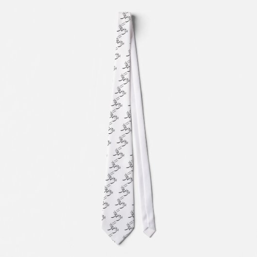 Cravate Poème pour des droits de l'homme (Devant)