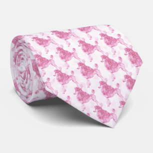 Cravate Poiche rose